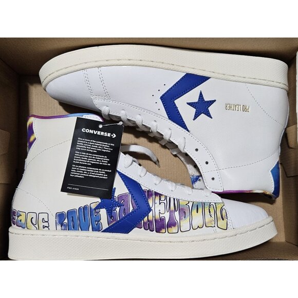 Converse Pro Leather 'Peace, Love & Basketball' High Top Shoes Sneakers - Picture 8 of 13